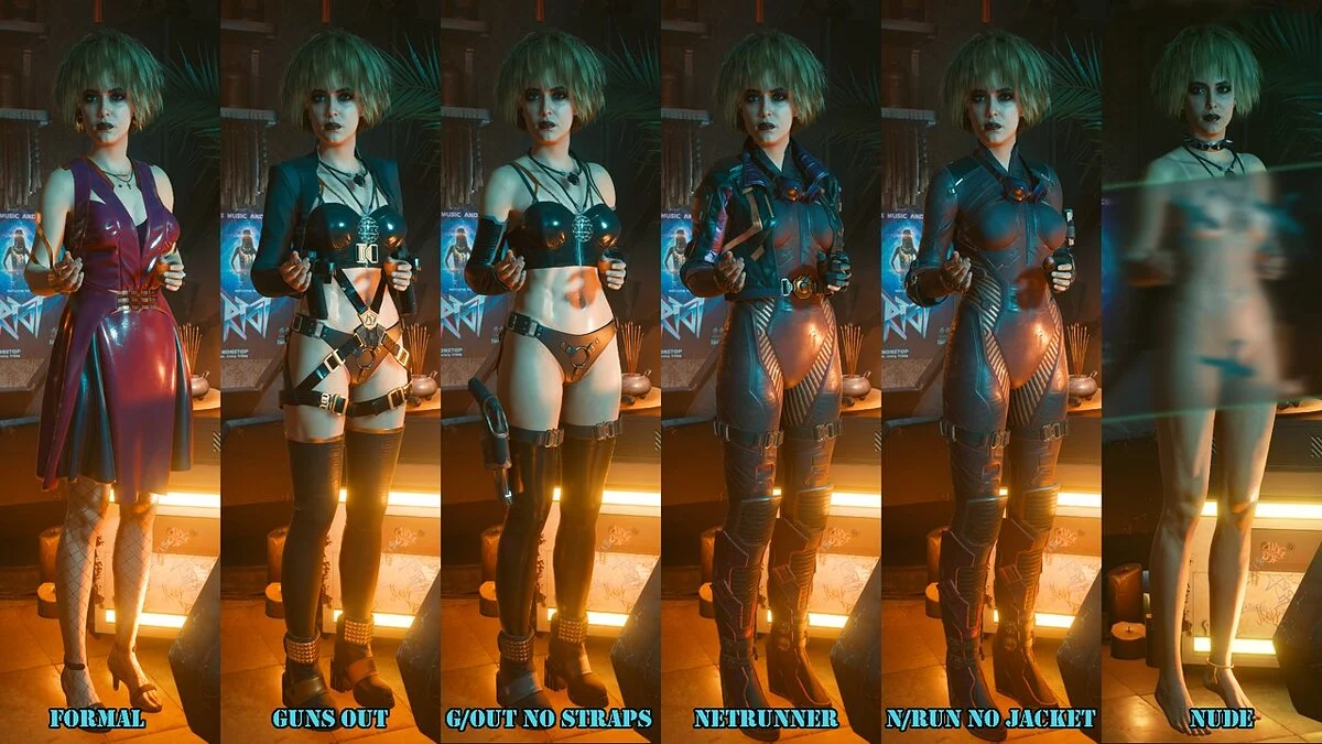 Cyberpunk 2077 — Альтернативная одежда/лицо/волосы для Мисти