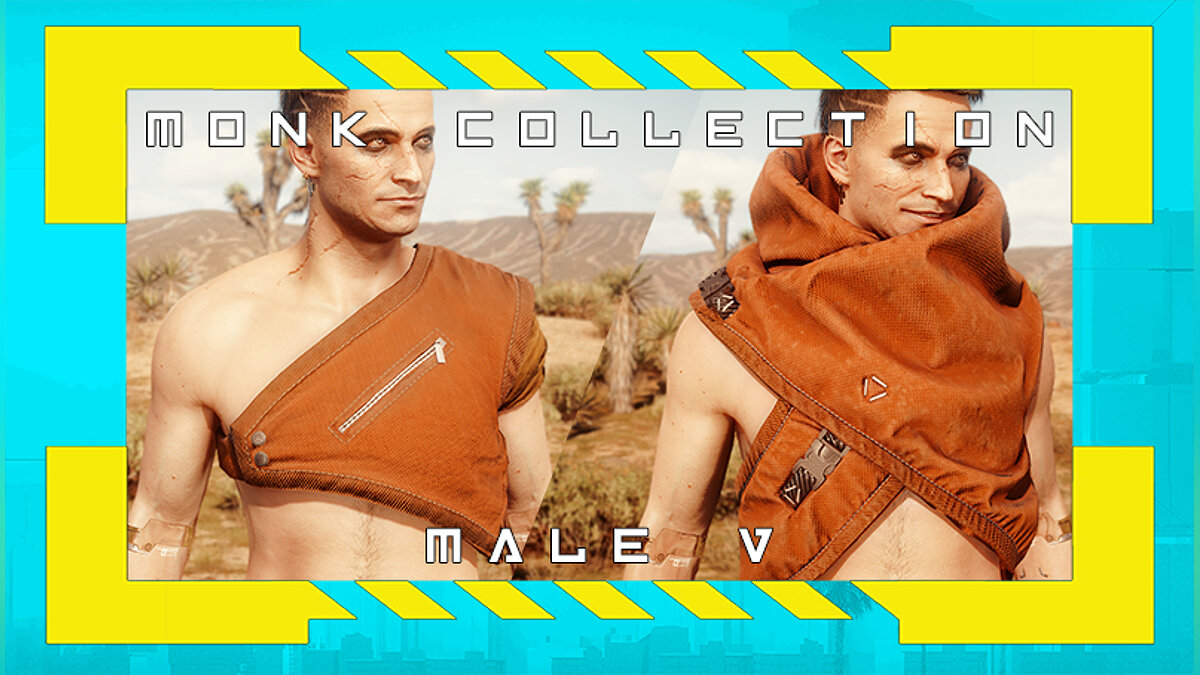 Cyberpunk 2077 — Мужская одежда монаха