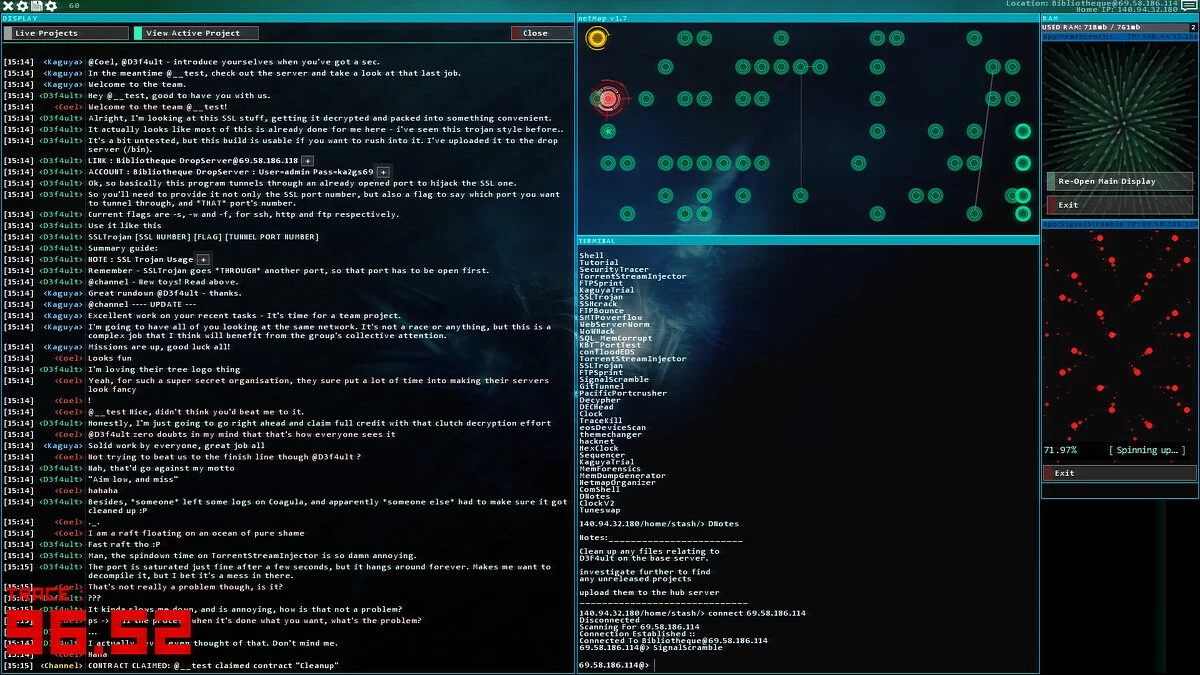 Hacknet — Таблица для Cheat Engine [UPD: 13.02.2022]