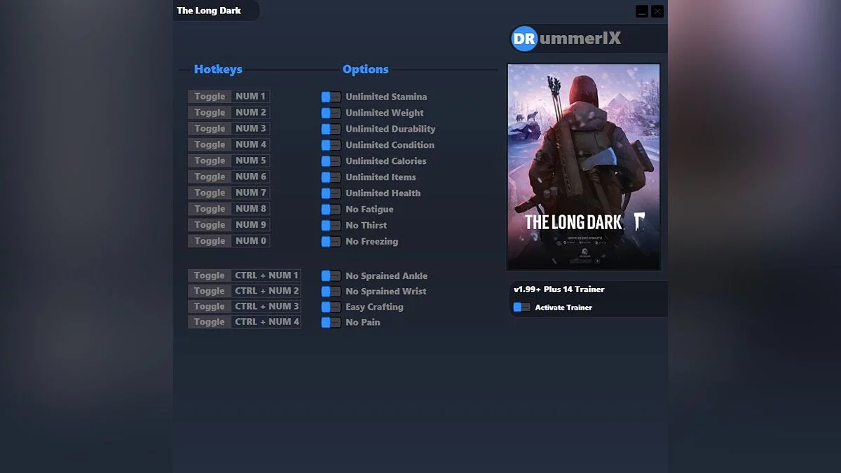 The Long Dark — Трейнер (+14) [Game Version: v1.99+][Fix]
