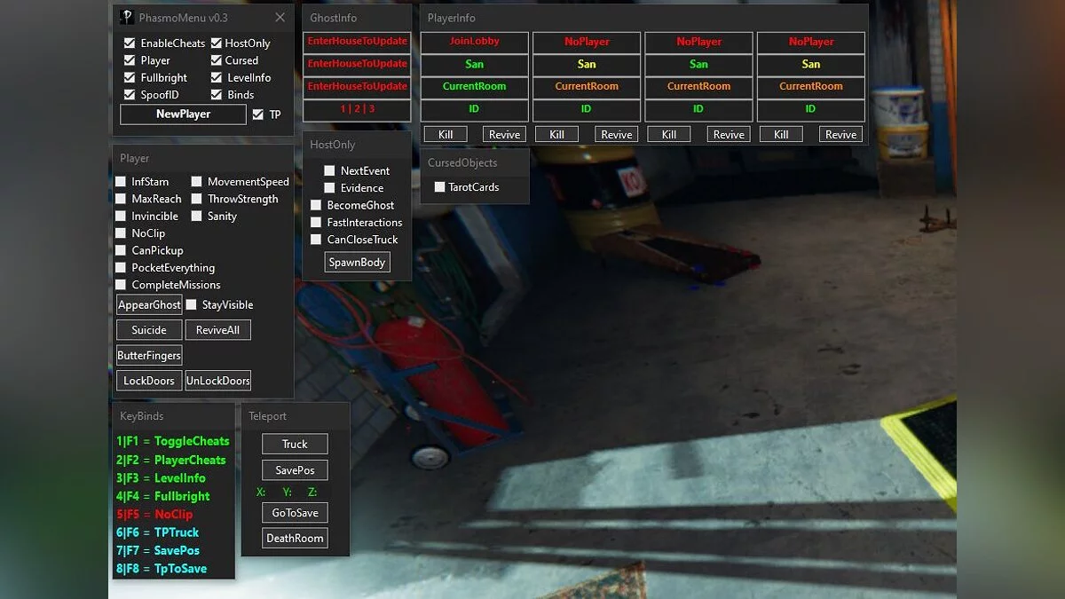 Phasmophobia — Таблица для Cheat Engine (Трейнер) [UPD: 16.02.2022 Fixed]