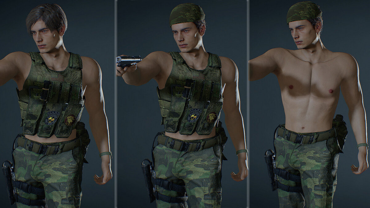 Resident Evil 2 — Военный костюм для Леона