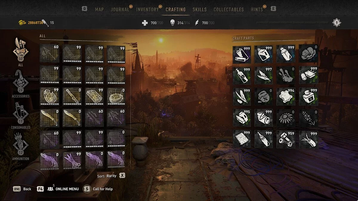 Dying Light 2 Stay Human — Сохранение (Новая игра, максимальная прокачка, много ништяков)