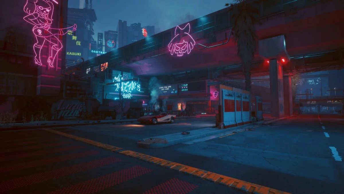 Cyberpunk 2077 — Усиление розового и синего тонов