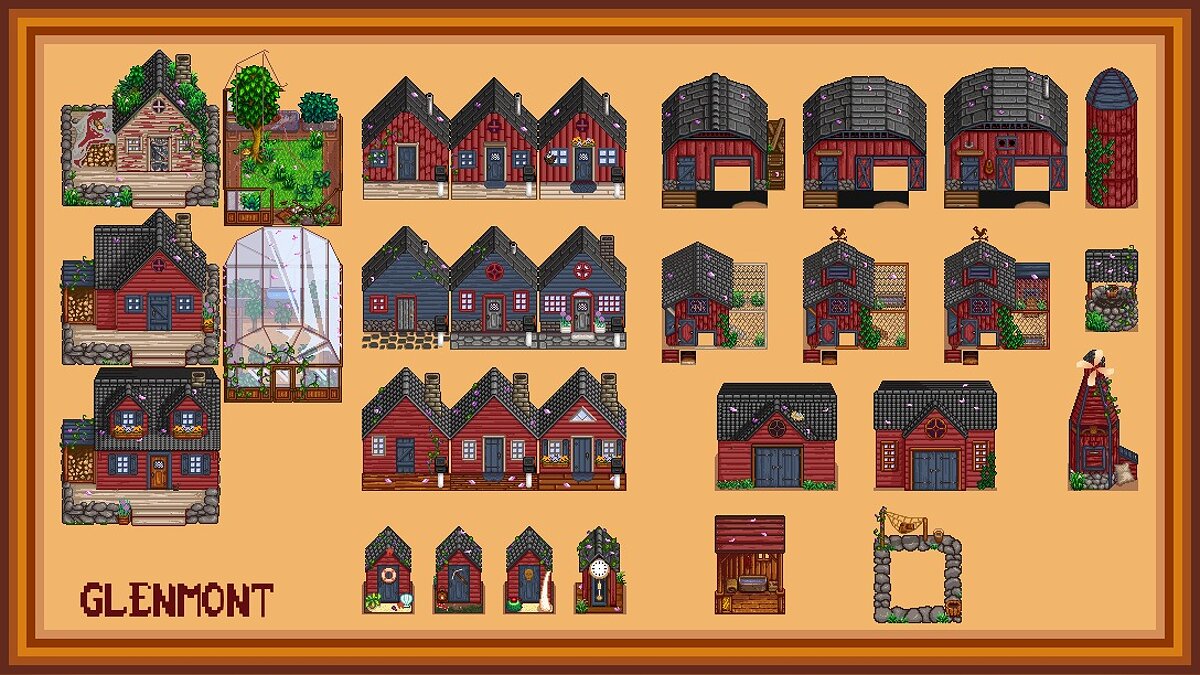 Stardew Valley — Hudson Valley Buildings - Complete Pack — Новые постройки  / Дома / Моды и скины