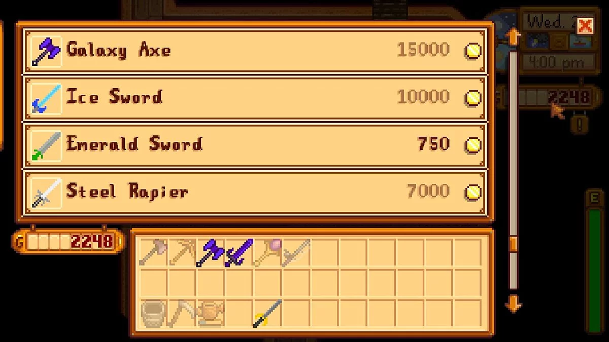 Stardew Valley — Больше оружие