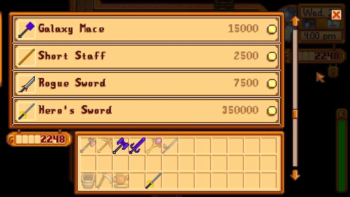 Stardew Valley — Больше оружие