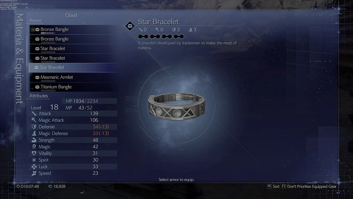 Final Fantasy VII Remake — Максимальное количество слотов