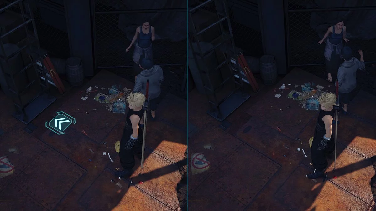 Final Fantasy VII Remake — Удаление подсказок направления
