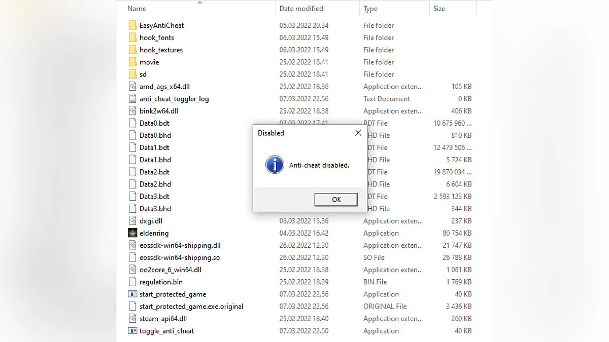 Elden Ring — Anti-cheat toggler - переключатель анти-чита