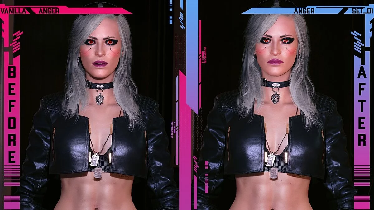 Cyberpunk 2077 — Выразительное лицо Ви