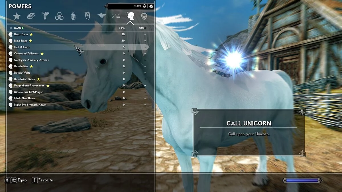 The Elder Scrolls 5: Skyrim Legendary Edition — Удобные настройки единорога