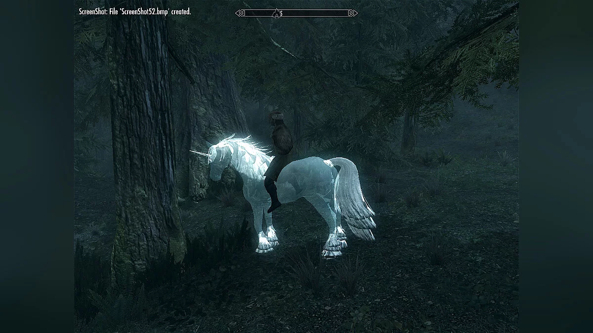 The Elder Scrolls 5: Skyrim Legendary Edition — Синий прозрачный ретекстур единорога