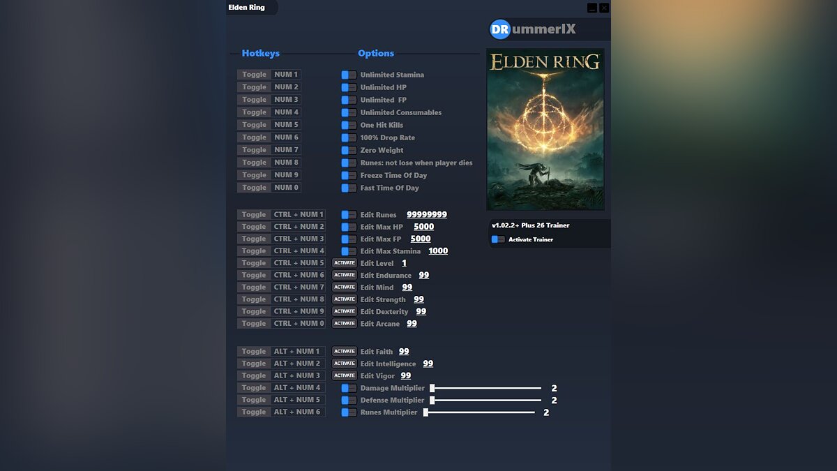 Elden Ring — Трейнер (+26) [Game Version: v1.02.2+][Fix]