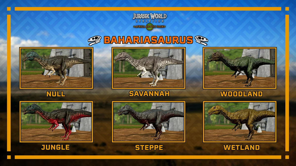 Jurassic World Evolution — Африканский экзотический набор