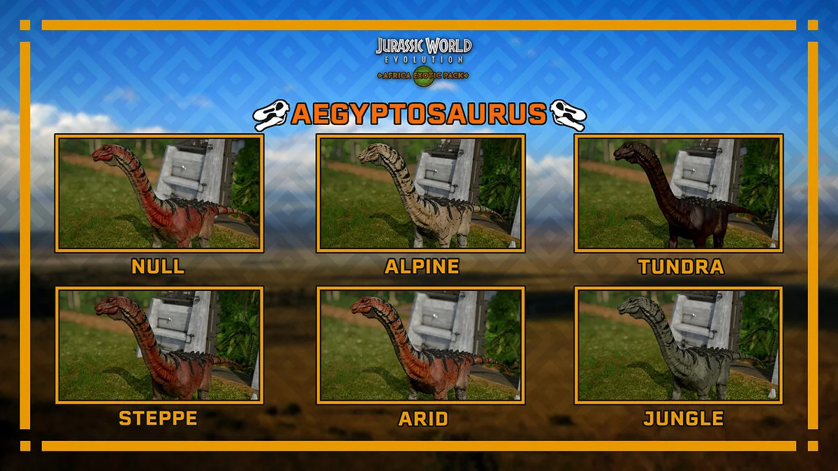 Jurassic World Evolution — Африканский экзотический набор