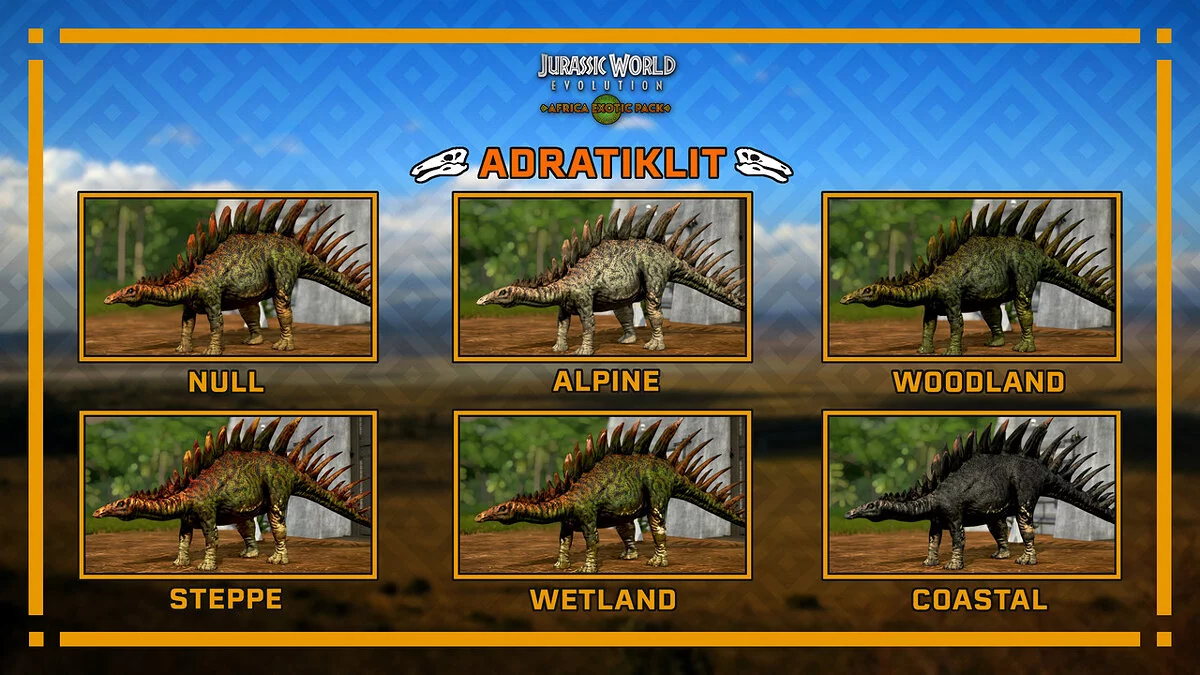 Jurassic World Evolution — Африканский экзотический набор