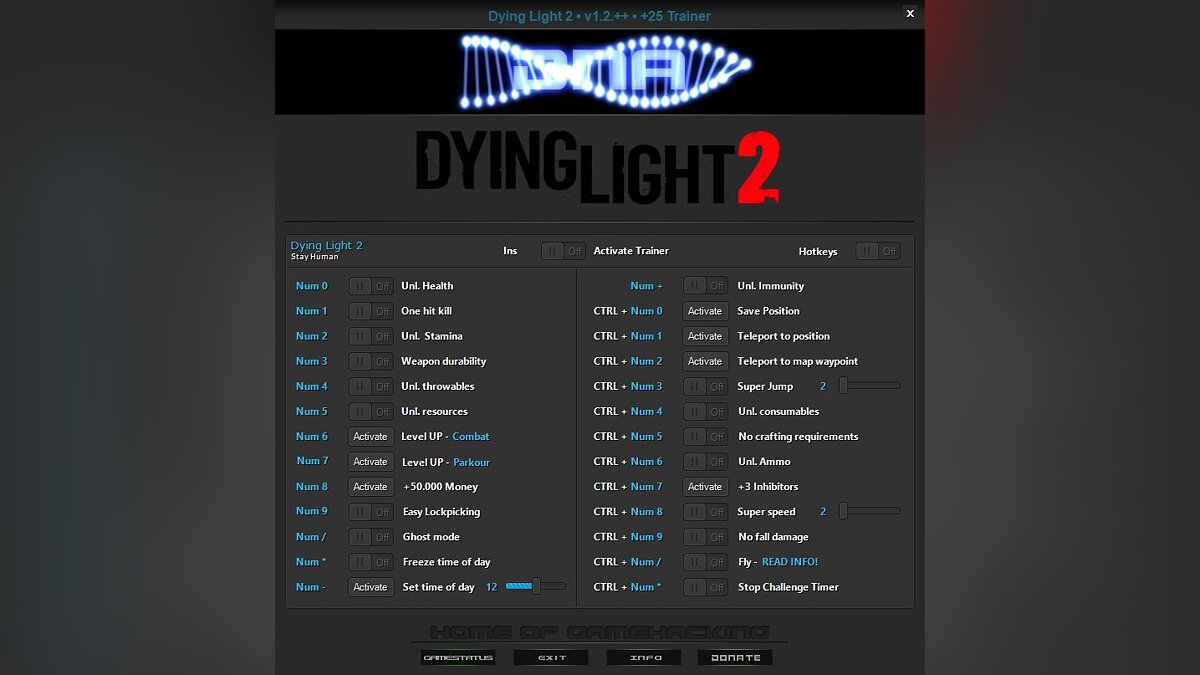 Dying Light 2 Stay Human — Трейнер (+17) [1.2+]