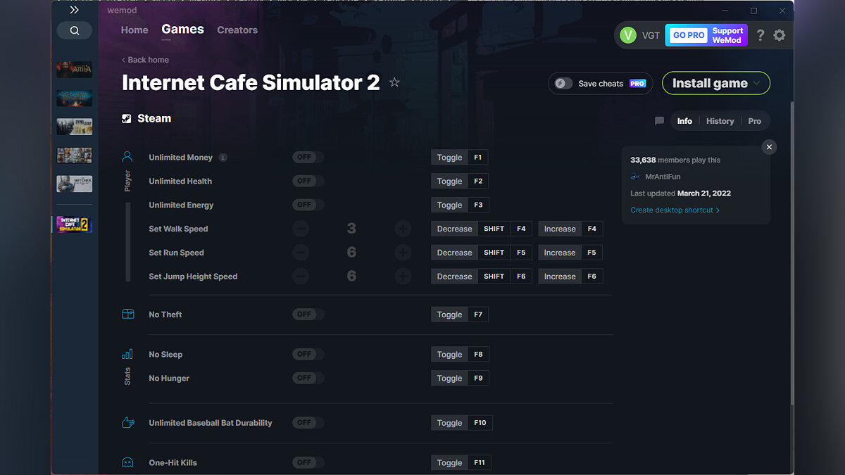 Internet Cafe Simulator 2 — Трейнер (+14) от 21.03.2022 [WeMod]