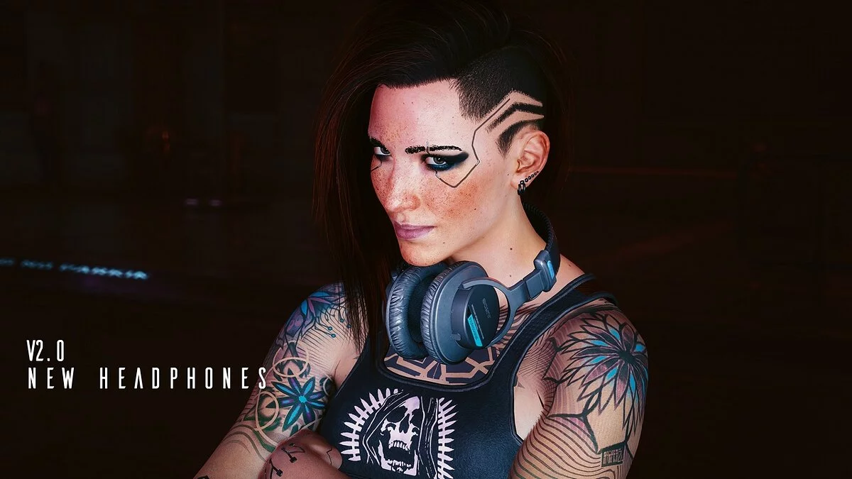 Cyberpunk 2077 — Шапочка и наушники