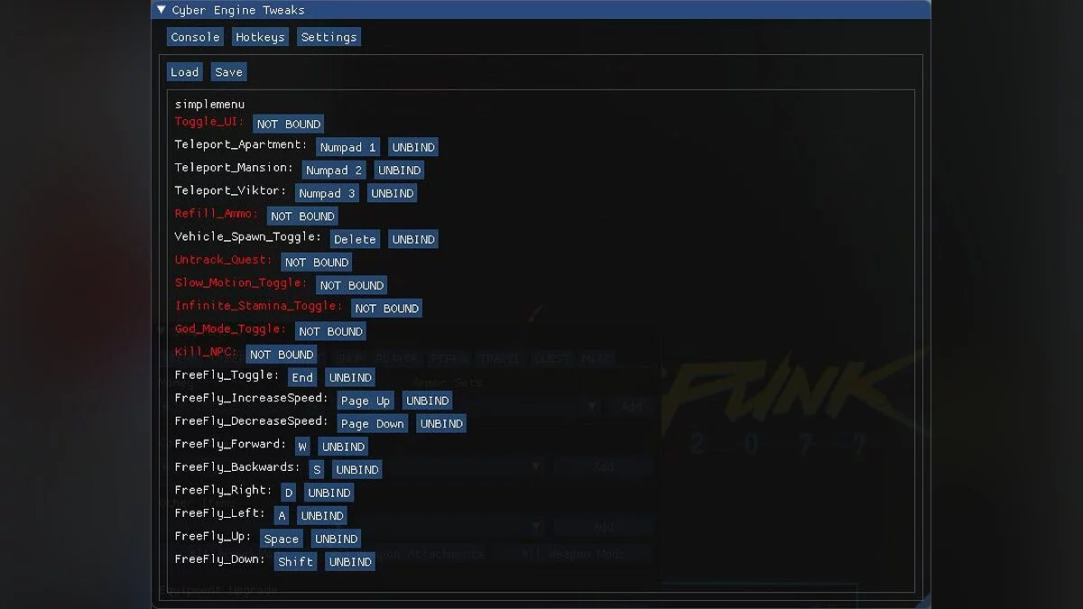 Cyberpunk 2077 — Simple Cheat Menu V44.2