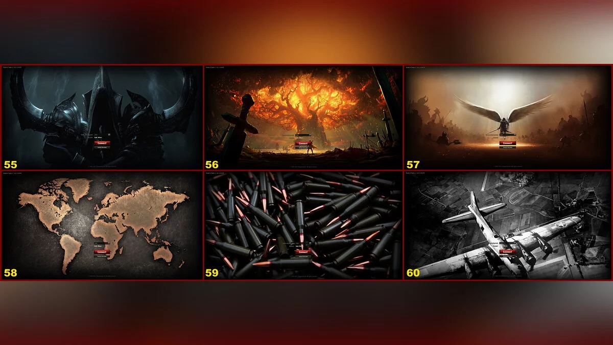World of Tanks — Фоны авторизации