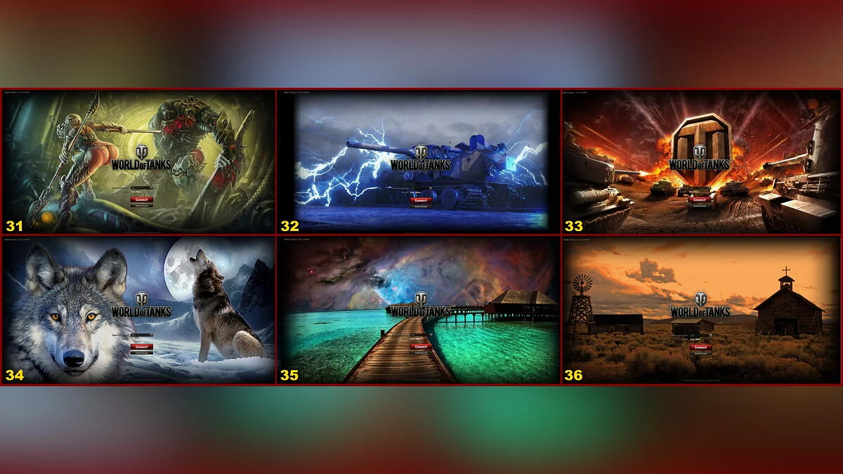 World of Tanks — Фоны авторизации