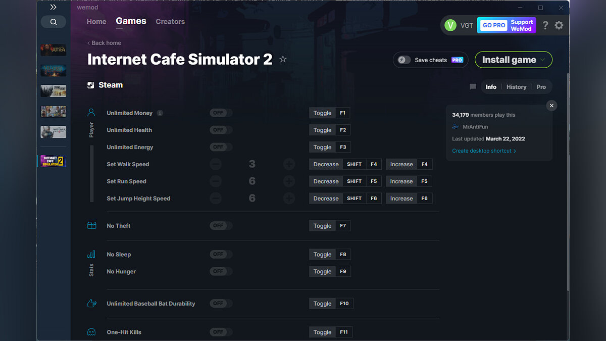 Internet Cafe Simulator 2 — Трейнер (+14) от 22.03.2022 [WeMod]