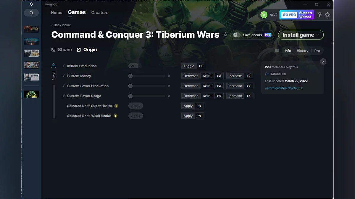 Command &amp; Conquer 3: Tiberium Wars — Трейнер (+6) от 22.03.2022 [WeMod]