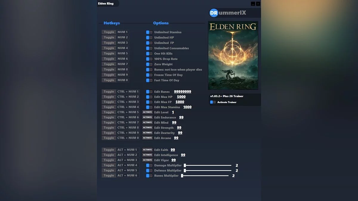 Elden Ring — Трейнер (+26) [Game Version: v1.03.2+]