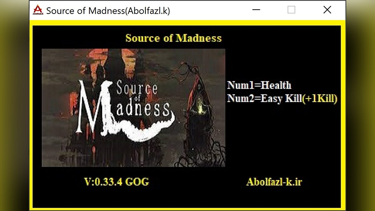 Читы для Source of Madness