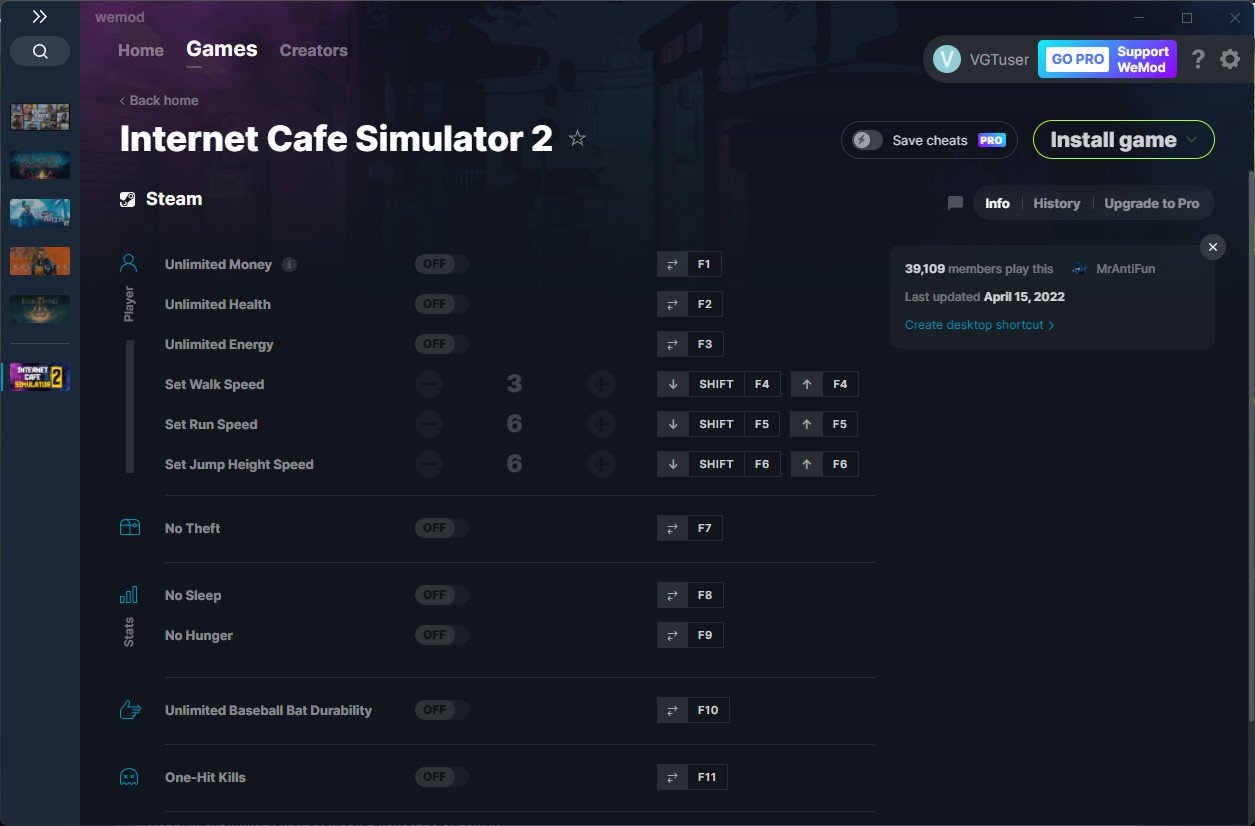 Читы для Internet Cafe Simulator 2