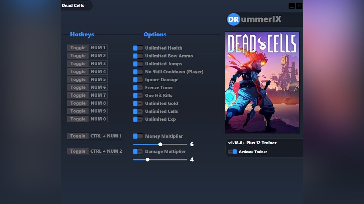 Dead Cells — Трейнер (+12) [Game Version: v28.0(1.18.0)]