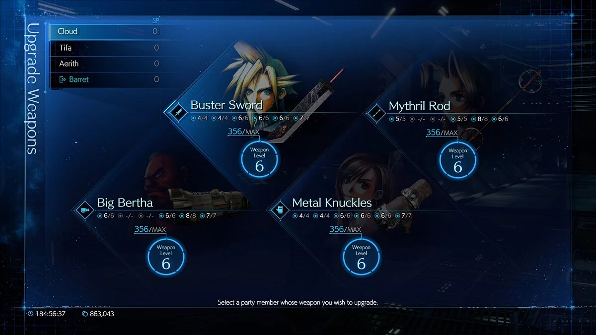 Final Fantasy VII Remake — Оригинальные портреты героев