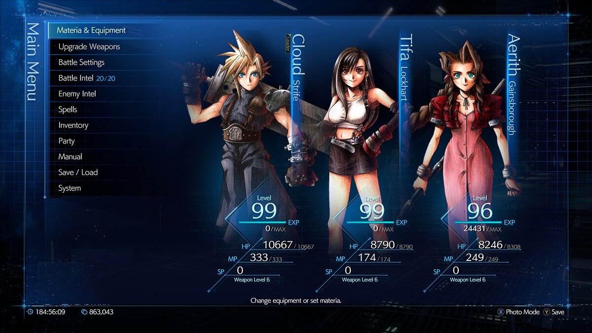 Final Fantasy VII Remake — Оригинальные портреты героев