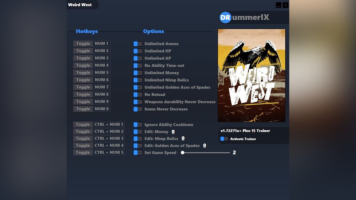 Weird West — Трейнер (+15) [Game Version: v1.72271a]