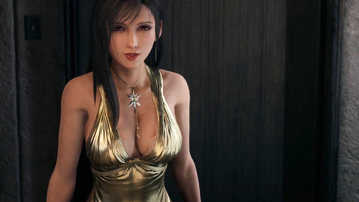 Final Fantasy VII Remake — Золотое платье Тифы