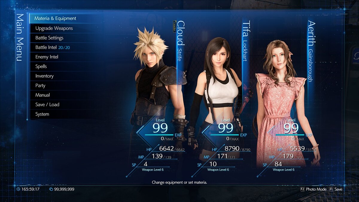 Final Fantasy VII Remake — Айрис в дешевом платье в меню