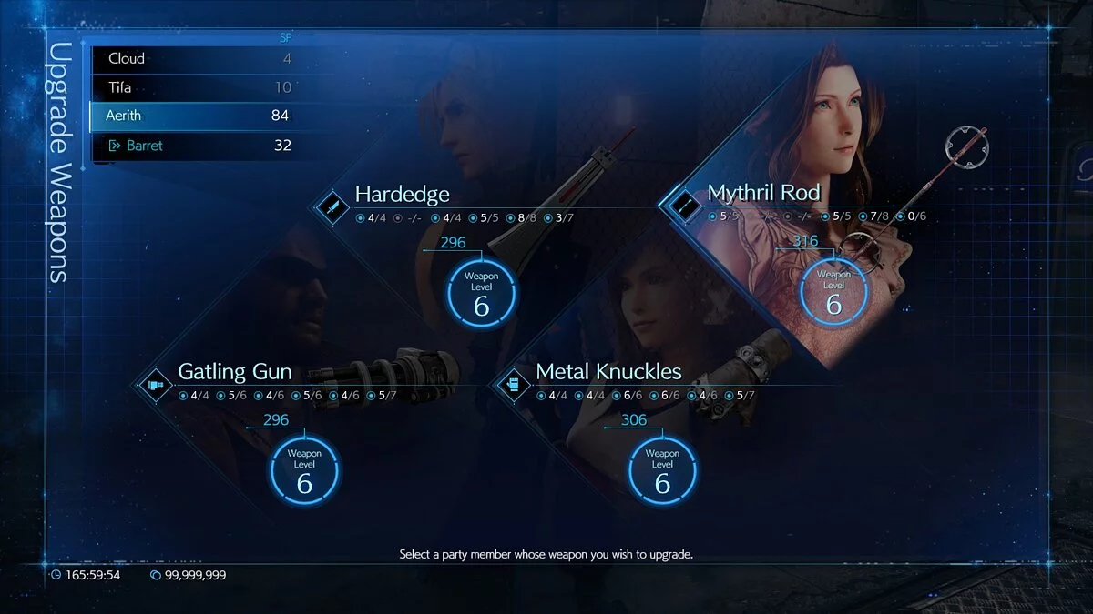 Final Fantasy VII Remake — Айрис в дешевом платье в меню