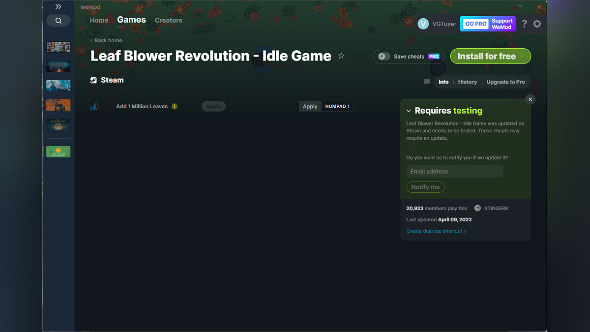 Leaf Blower Revolution — Трейнер (+1) от 09.04.2022 [WeMod]
