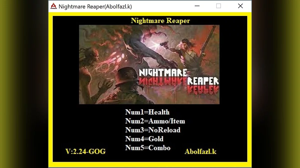 Nightmare Reaper — Трейнер (+5) [2.24]