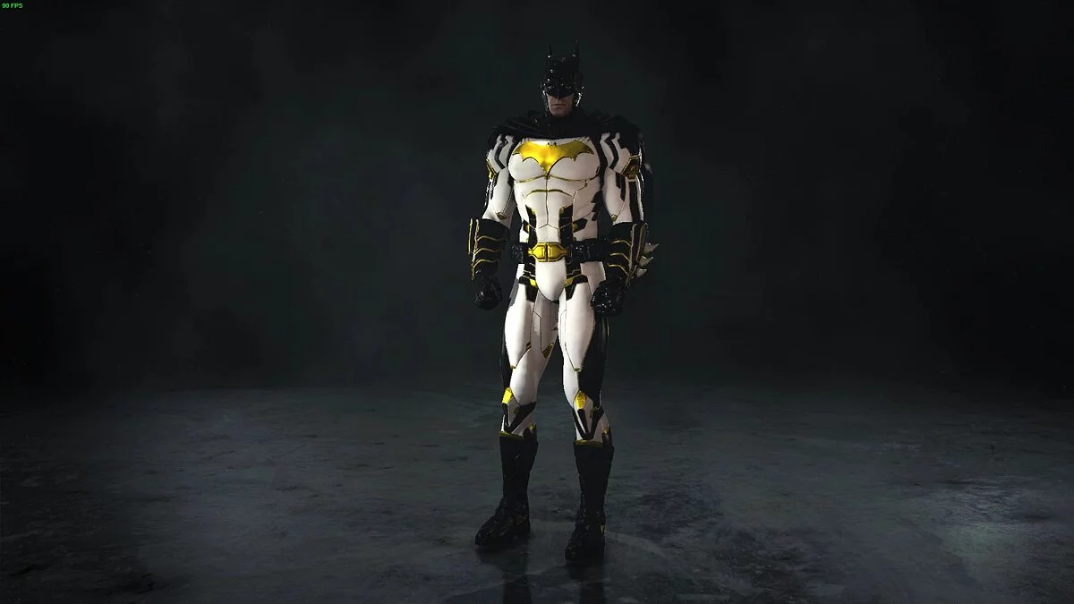 Batman: Arkham Knight — Черно-бело-золотой бэткостюм