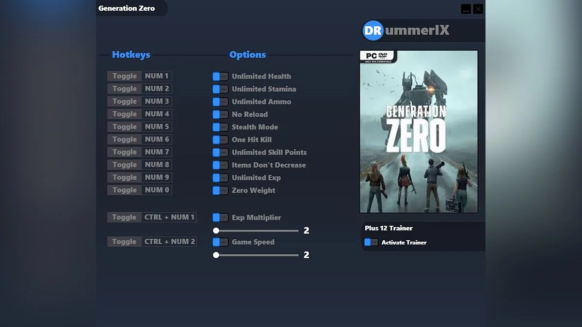Generation Zero — Трейнер (+12) [13.04.2022]