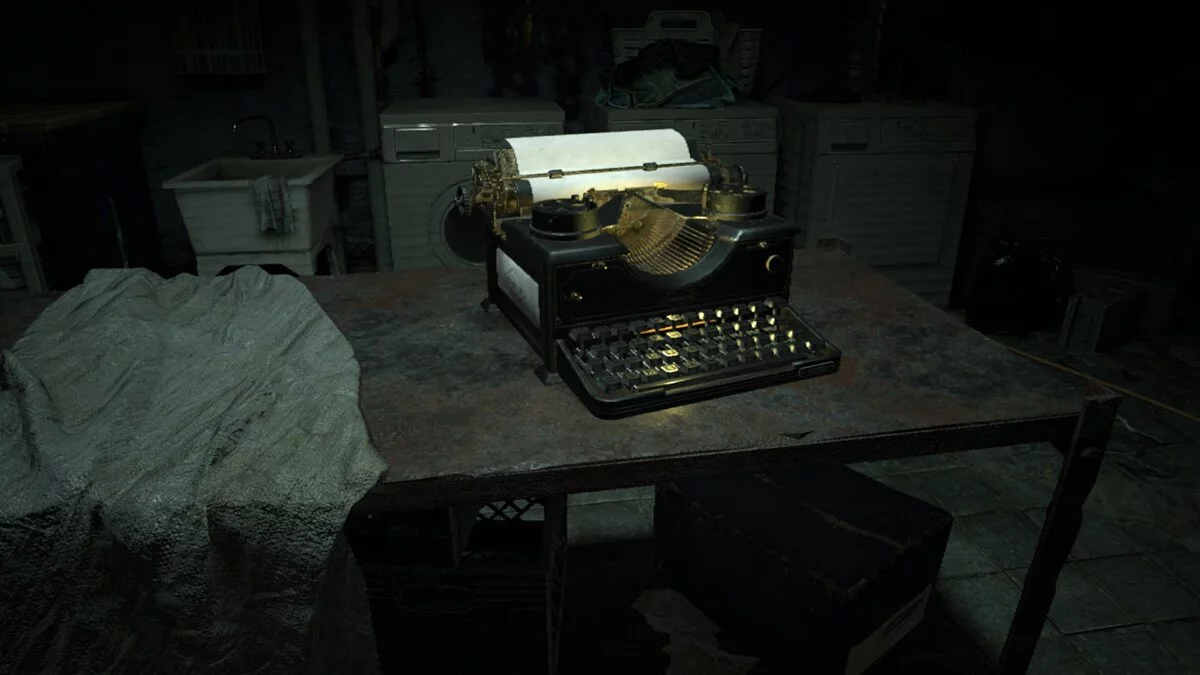 Resident Evil 7 Biohazard — Классическая печатная машинка