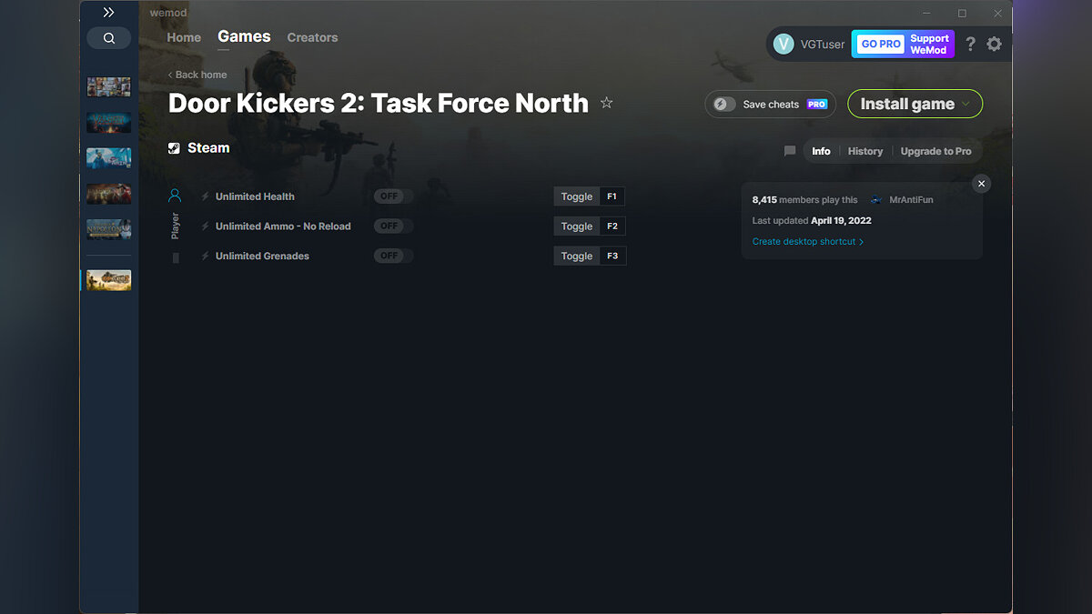 Door Kickers 2: Task Force North — Трейнер (+3) от 19.04.2022 [WeMod]
