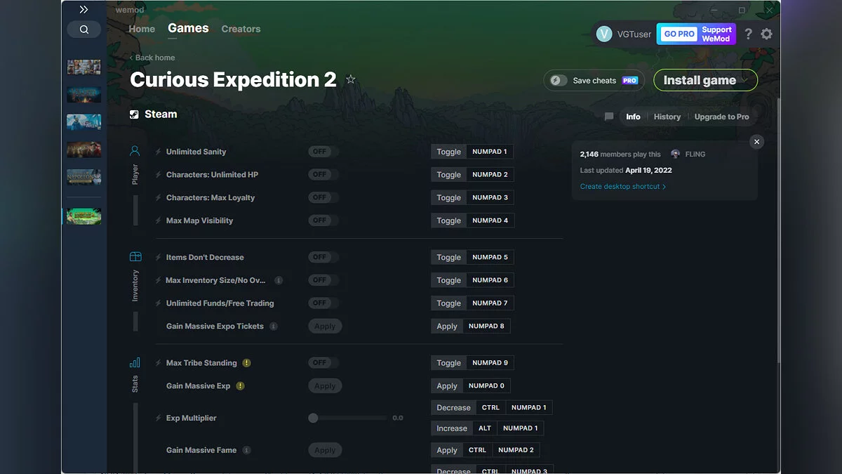 Curious Expedition 2 — Трейнер (+16) от 19.04.2022 [WeMod]