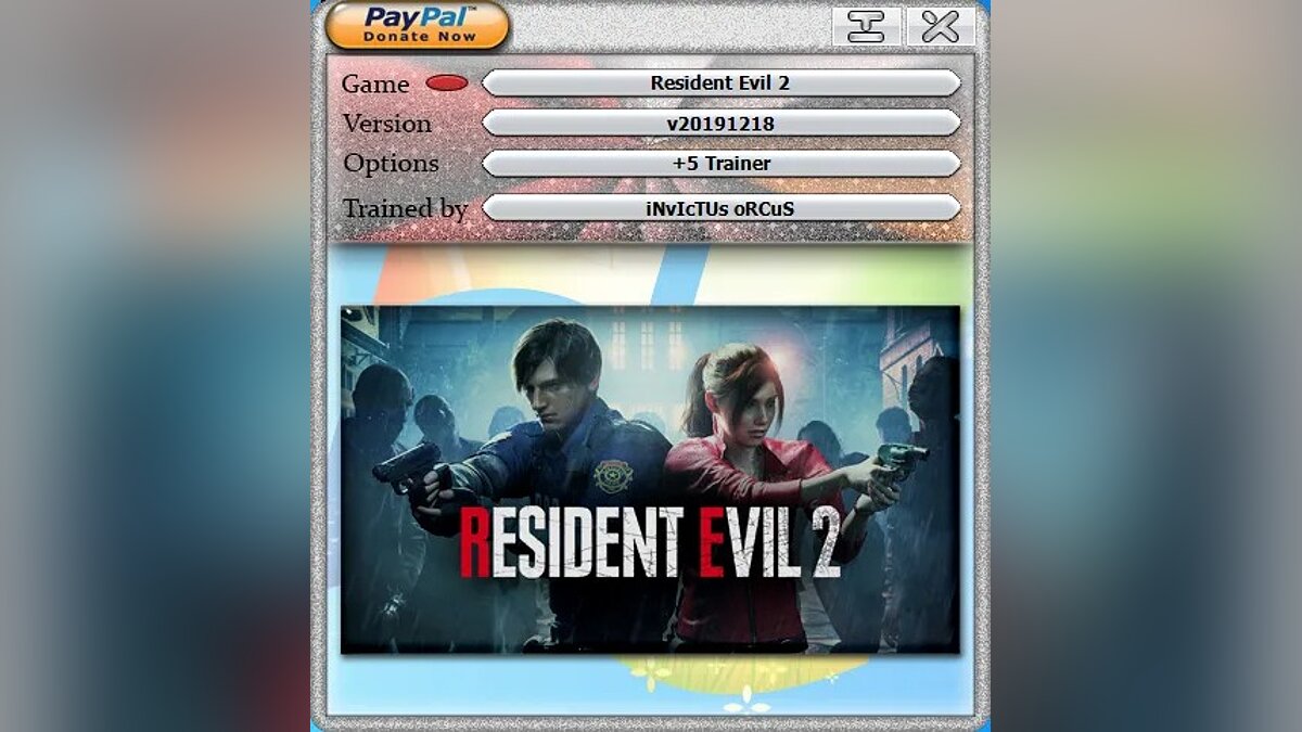 Resident Evil 2 — Трейнер (+5) [20220420]
