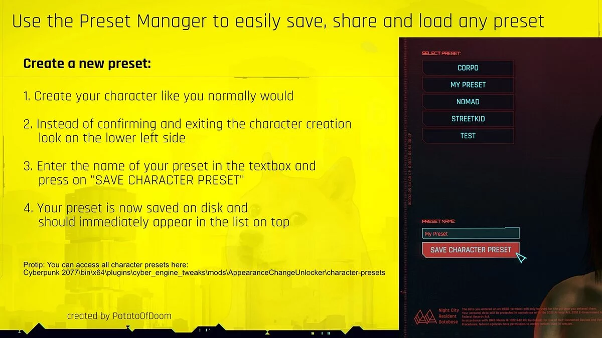 Cyberpunk 2077 — Appearance Change Unlocker - изменение внешнего вида
