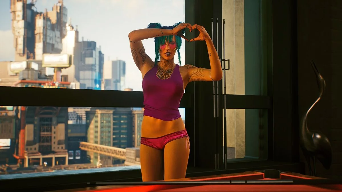 Cyberpunk 2077 — Очень маленькие розовые шорты