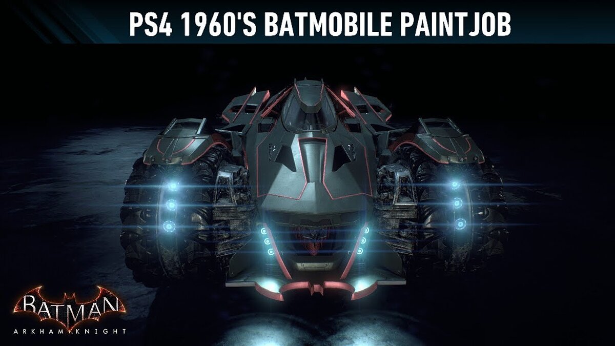 Batman: Arkham Knight — Покраска бэтмобиля PS4 1960-х годов